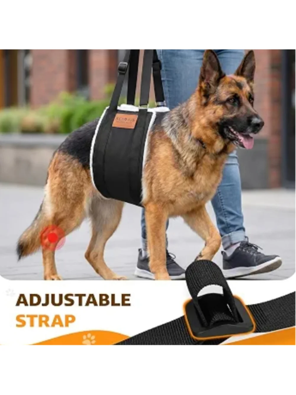 Portable Dog Sling For Back Legs Large Dogs Hip Joint Arthritis K9 Harness Leash